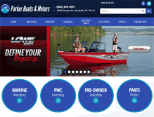 Tablet Screenshot of parkerboatstexas.com